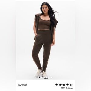 Athleta Women’s Coaster Luxe High Rise Jogger in Truffle, Size Large/Tall